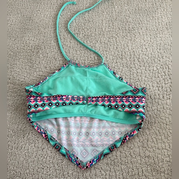 Arizona Bikini Top Western Bandana Halter Size S Boho Summer Vacation Colorful - Picture 2 of 3
